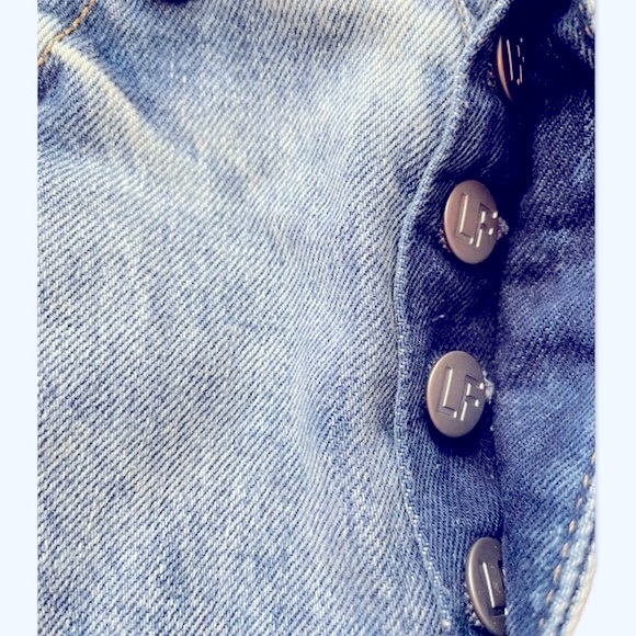 NWT Lovers + Friends Revolve Reece High Rise Slim Straight Jeans Blue Harland 27 - Picture 10 of 11